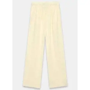 Mint Velvet Yellow Linen Wide Leg Trousers